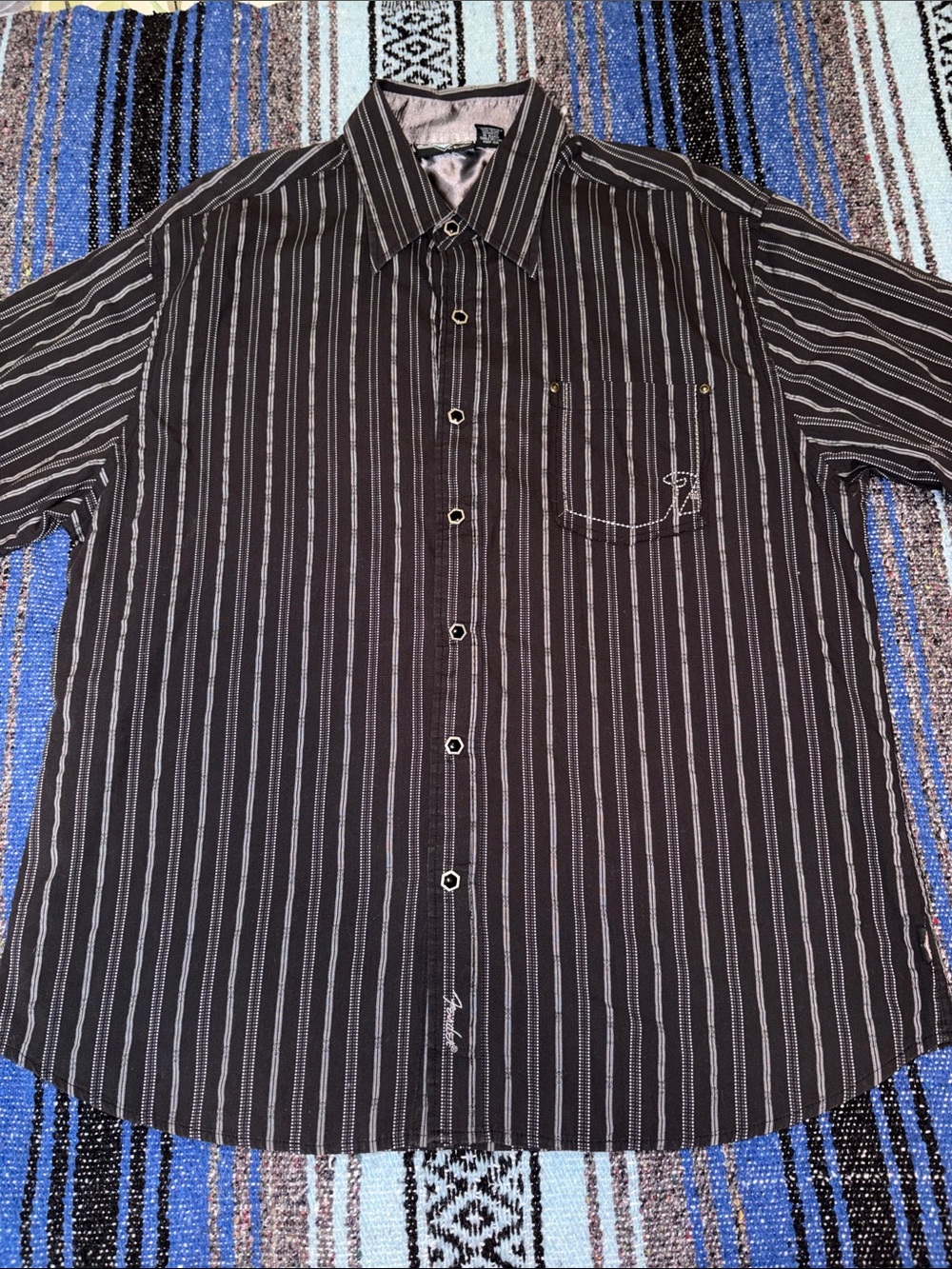 Fender Custom Shop By Da Vinci Striped Snap Button Cowboy Shirt